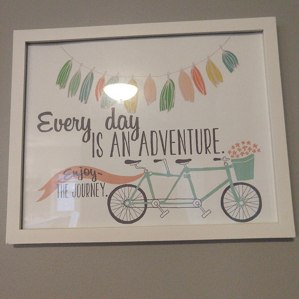 Two framed prints from Katy girl designs on etsy.